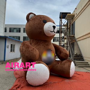 Énorme mignon ours gonflable dessin animé gonflable modèle Animal publicité décoration extérieure accepter ajouter Logo et <span class=keywords><strong>lettres</strong></span> - Product Image 3