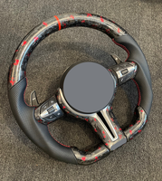 Volant sport en fibre de carbone rouge forgé pour Série 1 F10/F30/F49/F80/F20/F31/F32/X5/X6/F22/F25/M3/M4/M5 Plug and Play