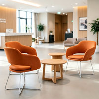 Chaise d'appoint de loisirs à structure métallique en promotion – Mobilier contractuel pour bureau, salle d'attente, réception, salle de réunion, hôtel, bibliothèque et projets
