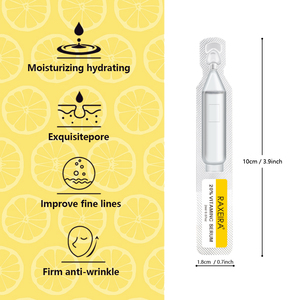 Suero Facial Blanqueador con Vitamina <span class=keywords><strong>C</strong></span> y Ácido Hialurónico, Antiarrugas e Hidratante, en Ampollas Desechables, Marca Privada de Fábrica - Product Image 5