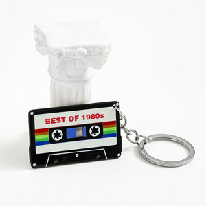 Porte-clés créatif en acrylique rétro en forme de cassette musicale, personnalisé, pour voiture, sac, accessoire, pour <span class=keywords><strong>audiophile</strong></span> et fan de musique - Product Image 4