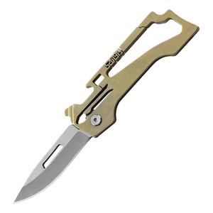 סגסוגת טיטניום קצה ישר כיתה תעשייתי רב תכליתיים קיפול כלי סכין בקבוק פותחן חיצוני נייד - Product Image 1