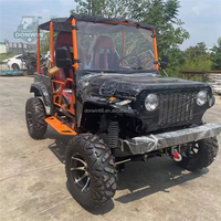 Mini Jeep pour enfants à essence à quatre roues de fabrication chinoise, 200cc 300cc, noir, à vendre