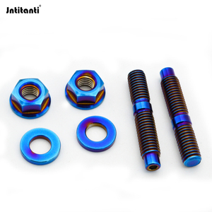Tornillo de Aleación de Titanio Jntitanti Nuevo Gr.5 M10 <span class=keywords><strong>M8</strong></span> Grado 10.9 con Tratamiento de Superficie PVD y Tuerca de Brida para H2 - Product Image 1