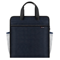 Bolsa de Almacenamiento de Archivos con Cremallera de Gran Capacidad de Tela Oxford, Bolso de Mano para Información del Estudiante, Almacenamiento de Libros
