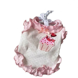 [618] Falda de encaje con forma de pastel para gatos, venta al por mayor, estilo fino y lindo, chaleco para perros, ropa para perros Bichon Frise, talla pequeña. - Product Image 4