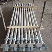 Étai télescopique réglable galvanisé pour coffrage de construction, étaie en acier réglable