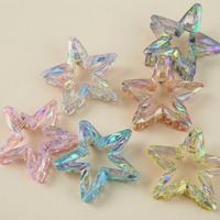 Barrettes à cheveux en plastique ajourées en forme d'étoile et de requin, colorées, mignonnes et tendance, avec personnalisation de l'emballage cartonné