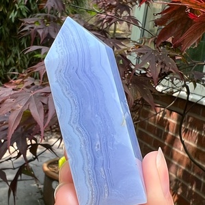 Tour de pierres en agate bleue polie style bohème pour la décoration intérieure unique et les cadeaux de fêtes (vente en gros) - Product Image 3