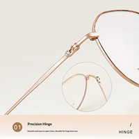 Montures de lunettes en titane ultra-légères 6302, monture intégrale durable, légère, vintage, irisée, avec design élastique et diamanté