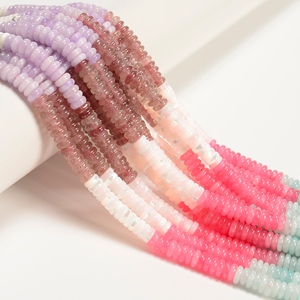 Cuentas de Turmalina de Colores Teñidas de 2x6mm, Cuentas Redondas Lisas Tipo Ábaco, Ideales para Hacer Pulseras, Joyería y Collares DIY - Product Image 3