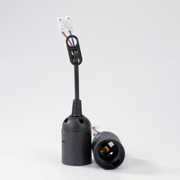 Douille de lampe à vis E27 à pince, corps en plastique, borne de câblage, bases de lampe pour lustre, haute qualité, directement de l'usine, stock européen