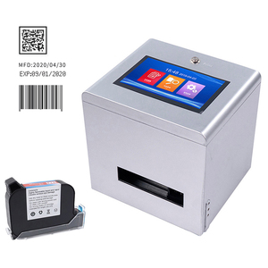 طابعة نافثة للحبر ذكية تعمل باللمس بشاشة سطح المكتب ثابتة لختم تاريخ انتهاء الصلاحية رمز QR/Bar Logo على أي سطح - Product Image 2