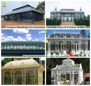 Squisita Veranda in Ferro Battuto Ideale per Matrimoni ed Eventi - Veranda Coperta in Vetro Premium per Occasioni Memorabili - Product Image 4