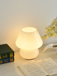 Đầy đủ hàng tồn kho gốm + thủy tinh trang trí nội thất tối giản nghiên cứu phòng ngủ cạnh giường ngủ không dây đèn bàn - Product Image 2