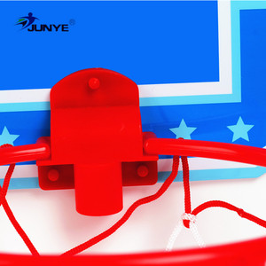 Panier de basket mural JUNYE avec panneau en plastique, bord rouge, pliable, pour usage intérieur et extérieur - Product Image 3