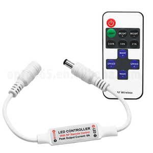5V 12V 24V RF <span class=keywords><strong>LED</strong></span>-Fernbedienung mit DC-Anschluss, einfach zu bedienen für einfarbige <span class=keywords><strong>LED</strong></span>-Streifenlichter, Dimmersteuerung - Product Image 3