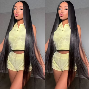 13x6 Full HD Trong Suốt Ren Phía Trước Tóc Giả Glueless Xương Thẳng Trinh Nữ Remy Ấn Độ Tóc Thô Tóc Giả Tóc Việt - Product Image 2