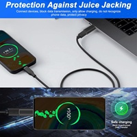 Bloqueador de Datos Micro USB a USB-C para Laptop y Teléfono Móvil - Protección Contra Cortocircuitos, Previene Conexiones USB No Autorizadas