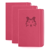 Hot Custom ize Cute Vegan Leder Hunde liebhaber Notebook Grid Kinder Papier Notebook