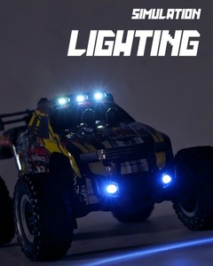 Voiture télécommandée RC <span class=keywords><strong>1</strong></span>/18 2.4G 2WD 20 km/h, <span class=keywords><strong>buggy</strong></span> tout-terrain avec lumière, différentes carrosseries pour enfants - Product Image 4