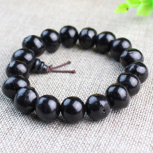 Bodhi Seed <b>Soapberry</b> Bracelet 16 Beads Ball Shape Ethnic Style Buddhist Prayer Beads Unisex Everyday Wear Jewelry - Product Image 3