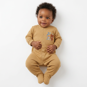 Fabricante de mamelucos de algodón suave para recién nacidos, proveedor de mamelucos para bebés de marca privada, ropa de algodón para niños, mamelucos para bebés, monos para bebés, India - Product Image 1