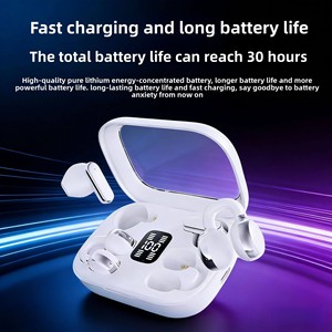 Auriculares TWS <span class=keywords><strong>2</strong></span> en 1 Q10 5.4, Convertibles a Intraaurales y de Clip, Pantalla Digital, ENC, para Venta al Por Mayor - Product Image 6