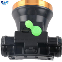 Lampu Kepala LED Grosir dengan Cahaya Kuat Pengisian Daya USB Senter Jarak Jauh yang Dipasang di Kepala untuk Memancing di Luar Ruangan dan Penggunaan di Rumah
