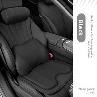 Coussin de siège en cuir véritable pour toute la gamme de voitures, appui-tête en mousse à mémoire de forme, coussin de soutien lombaire, accessoires intérieurs de voiture confortables