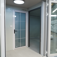 Maison conteneur économique, personnalisée, compacte, pliable, extensible, écologique, mobile, certifiée CE, garantie 1 an, pour salle de sport