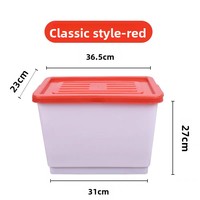 Nouvelle boîte de stockage d'eau automatique en plastique épaissi anti-pression pour volailles, lapins, renards, cailles, perdrix, blanc, rouge