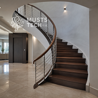Escalier Courbé de Luxe : Design Élégant, Fabrication Professionnelle, Solution Technique