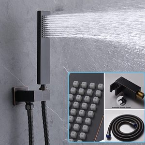 Ensemble de robinets de douche thermostatiques complets en bronze huilé avec jet de corps 4 pièces pour accessoires de robinet de salle de bain - Product Image 5