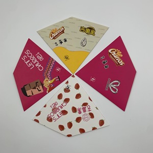 Cônes en papier pour beignets personnalisés porte-crêpe boîte d'emballage en papier cône kraft résistant à l'huile porte-boîte à crêpe chaude boîte d'emballage pour <span class=keywords><strong>crêperie</strong></span> - Product Image 5