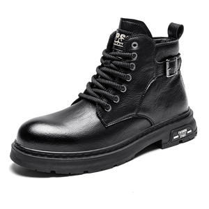 Botas de Trabajo Casuales de Piel Auténtica, Impermeables, Cálidas y Cómodas para Invierno, Unisex, Más Vendidas - Product Image 1