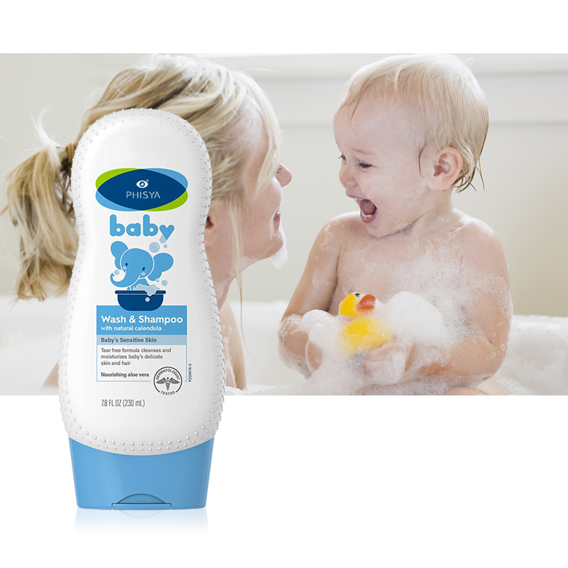 Private Label Wholesale Baby Wash & Shampoo – Mild Tear-Free 2-in-1 Cleanser for Sensitive Baby Skin