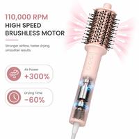 Torlin Professionnel Forme Ovale Rose Clair 60-100 Degrés 3 Boutons Moteur Sans Balais Ions Négatifs Chauffage Rapide 3 Vitesses 40 Minutes