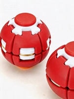 SHIMMERSTAR Fidget Spinner Coloré Imprimé en 3D en Forme de Roue Dentée, Jouet Sensoriel Anti-Stress de Bureau 4cm, À partir de 5 ans