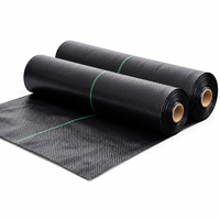 Toile de paillage agricole robuste en PP, barrière anti-mauvaises herbes, tissu paysager avec protection UV