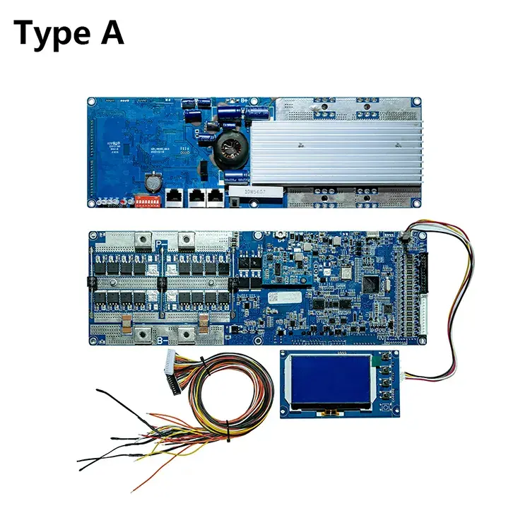 Geïntegreerde circuits Seplos 16S 100A 150A 200A 48V Lifepo4 lithium batterij board LFP Cell Balance BMS met LCD scherm