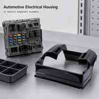 Contenitore in plastica per componenti elettrici automobilistici, spessore 3 mm, stampato a iniezione personalizzato
