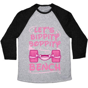 Let's Bippity Boppity Bench Unisex Tri-Blend <b>Baseball</b> <b>Tee</b> - Product Image 2