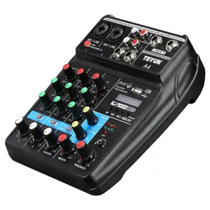 Harga Pabrik Grosir Konsol Audio Mixer Mini Saluran dengan BT