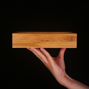 Caja de regalo de té de bambú, rectangular, hecha a mano, para té negro, té de roca, recuerdo, te deseamos un futuro brillante - Product Image 3