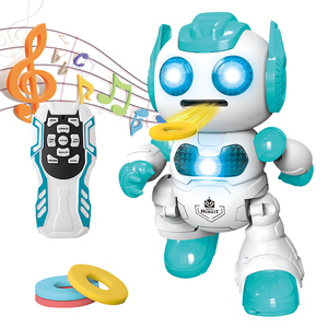 Robot télécommandé RC pour enfant, jouet électronique chantant, danse, mouvement, marche, lancement, soucoupe volante - Product Image 1