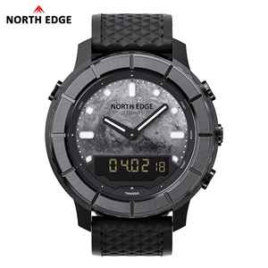 Nouvelle montre connectée NORTH EDGE THARSIS pour homme en fibre de carbone composite, étanche 50M, avec altimètre et baromètre, idéale pour le sport et la randonnée (modèle 2026) - Product Image 1