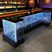 Table basse à bulles d'eau en acrylique LED, très vendue, pour la décoration de la maison et des bars