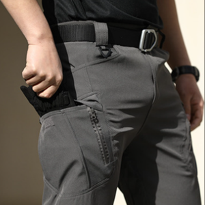 <span class=keywords><strong>Pantaloni</strong></span> Cargo da <span class=keywords><strong>uomo</strong></span> di alta qualità resistenti all'acqua Multi tasche rilassate elasticizzati ad asciugatura rapida <span class=keywords><strong>pantaloni</strong></span> da lavoro - Product Image 4