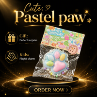 Jouet anti-stress KQSHUO en plastique souple en forme de patte de chat, sensation de boue humide, couleur, rebond lent, nouveauté, cadeau de fête, vente en gros